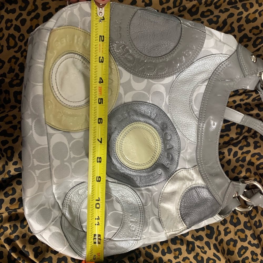 Kindly used Coach gray bag one minor flaw - Picture 13 of 16